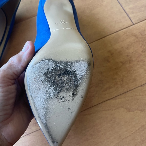 Giorgio Armani royal blue suede pumps - Picture 9 of 11